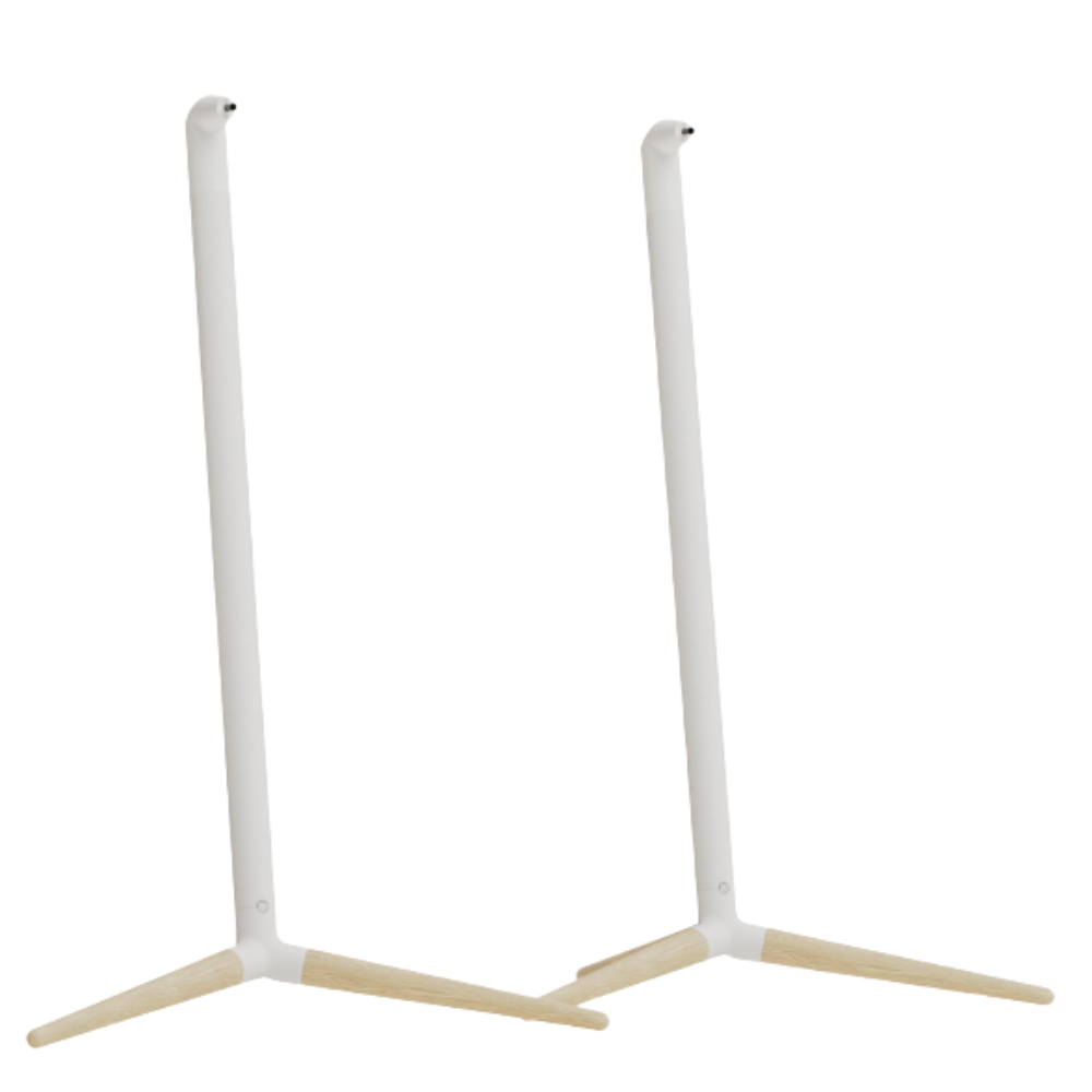 Monitor Audio Radius Floor Stand (4G) Speaker Stands in White, pair