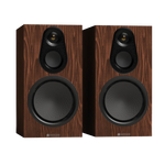 Monitor Audio Silver 100 8G Standmount Speakers  in European Walnut without grilles