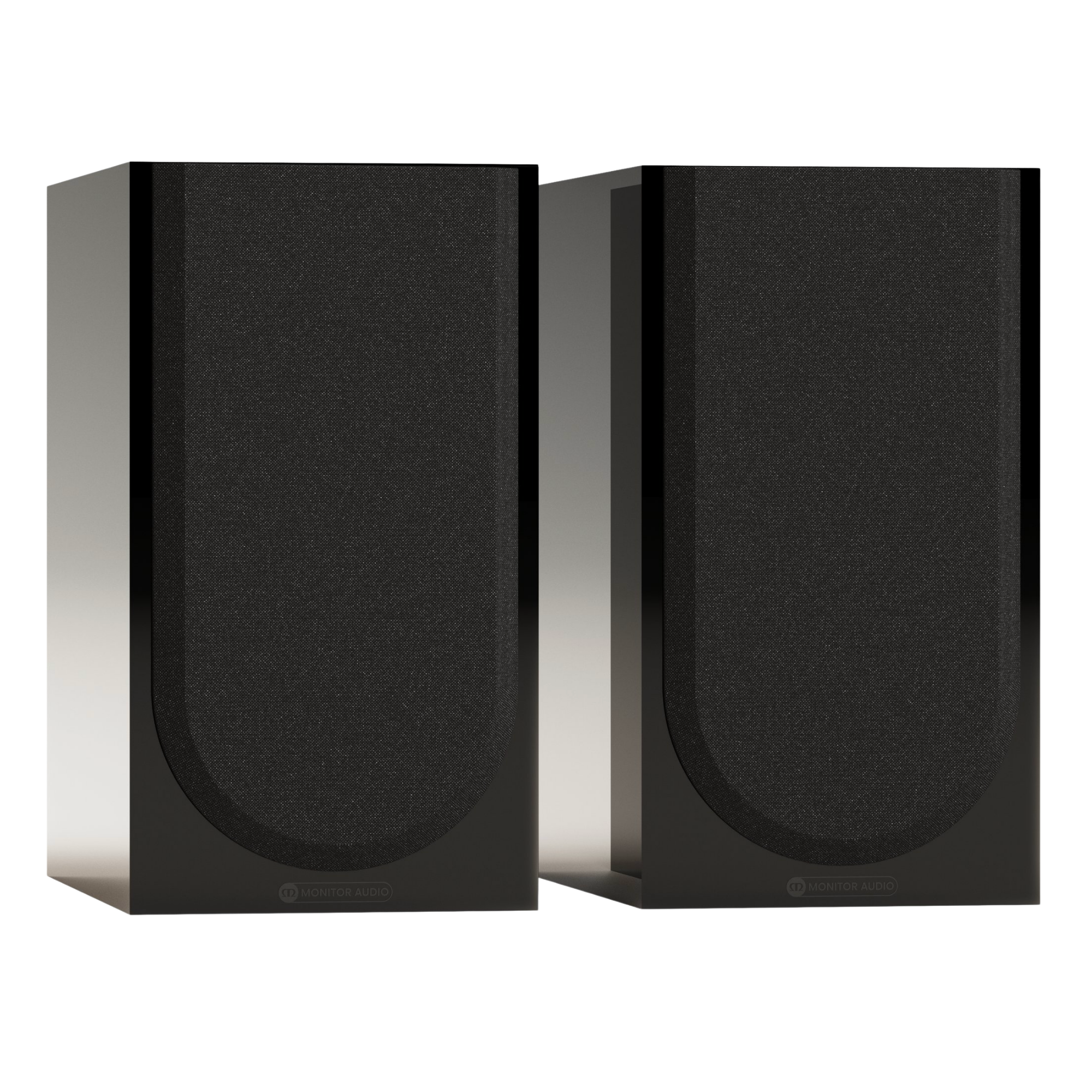 Monitor Audio Silver 50 8G Bookshelf Speakers in High Gloss Black with grilles