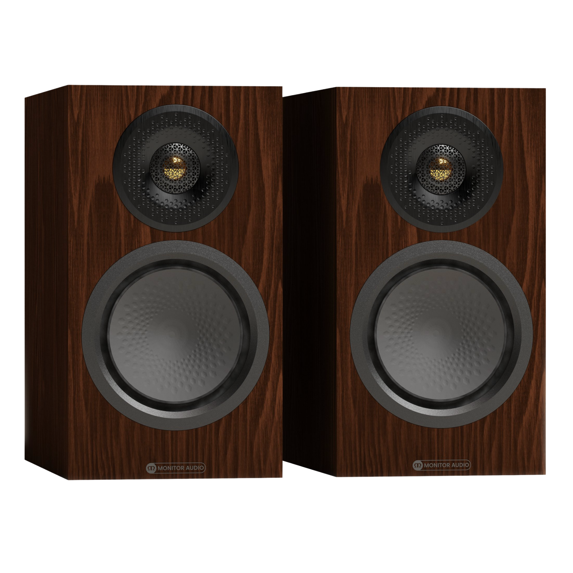 Monitor Audio Silver 50 8G Bookshelf Speakers in European Walnut without grilles