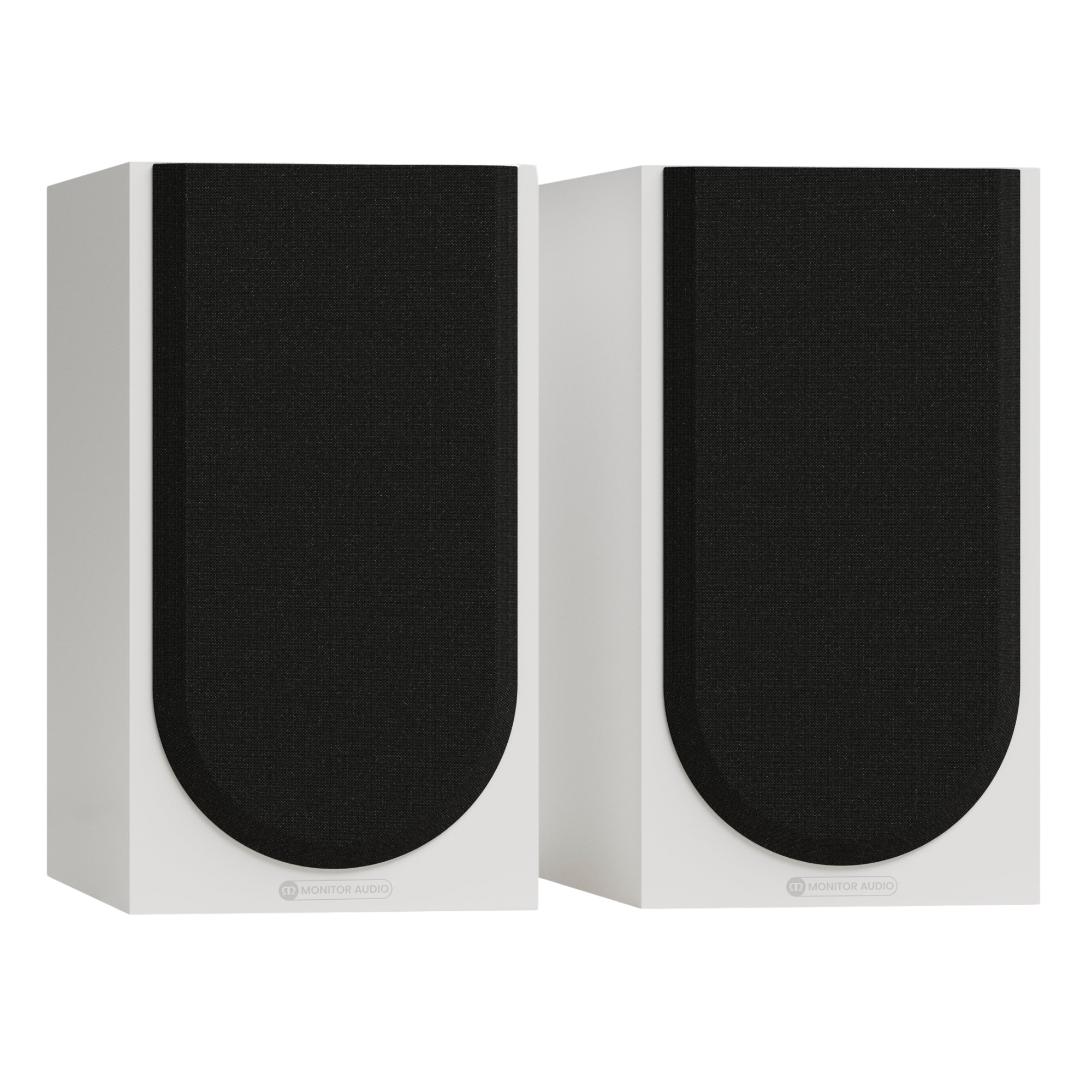 Monitor Audio Silver 50 8G Bookshelf Speakers in Satin White with grilles