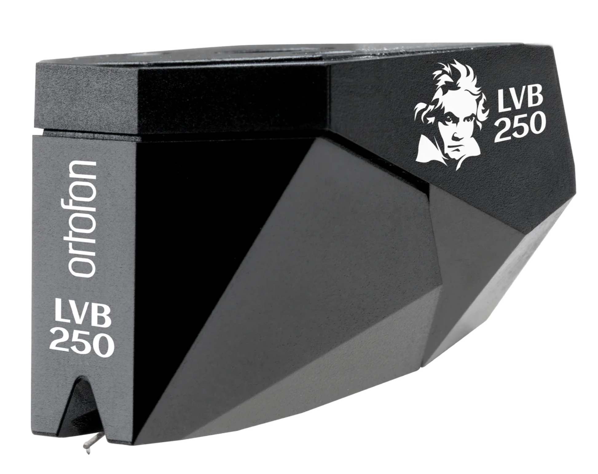 Ortofon 2M Black LVB 250 Pre-Mounted on SH-4 Headshell. Image of cartridge
