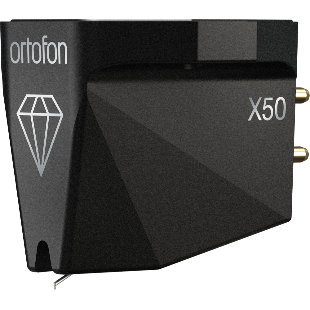 Ortofon Hi-Fi MC X50 Moving Coil Cartridge, angled to the left