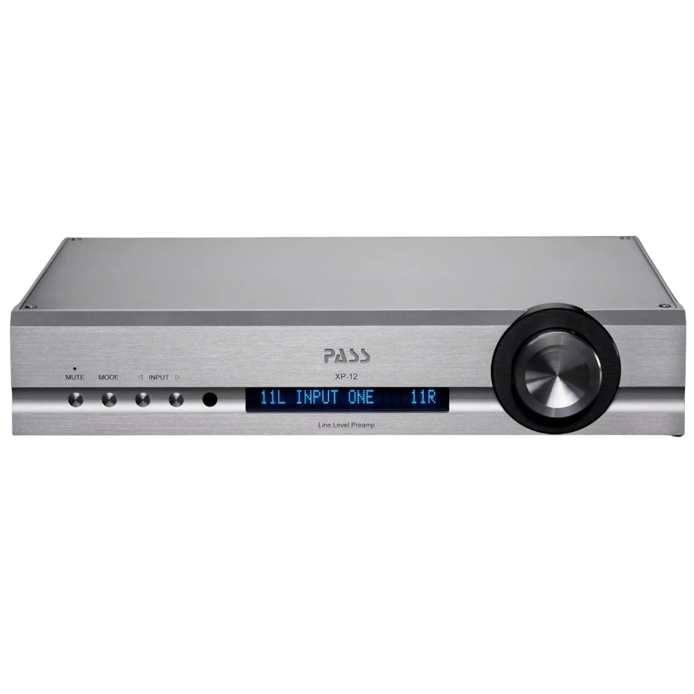 Pass Labs XP-12 Preamplifier in Silver, front