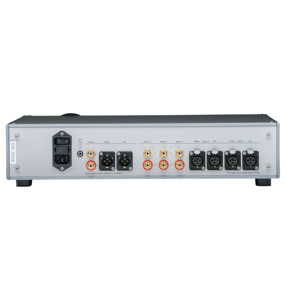 Pass Labs XP-12 Preamplifier in Silver, back