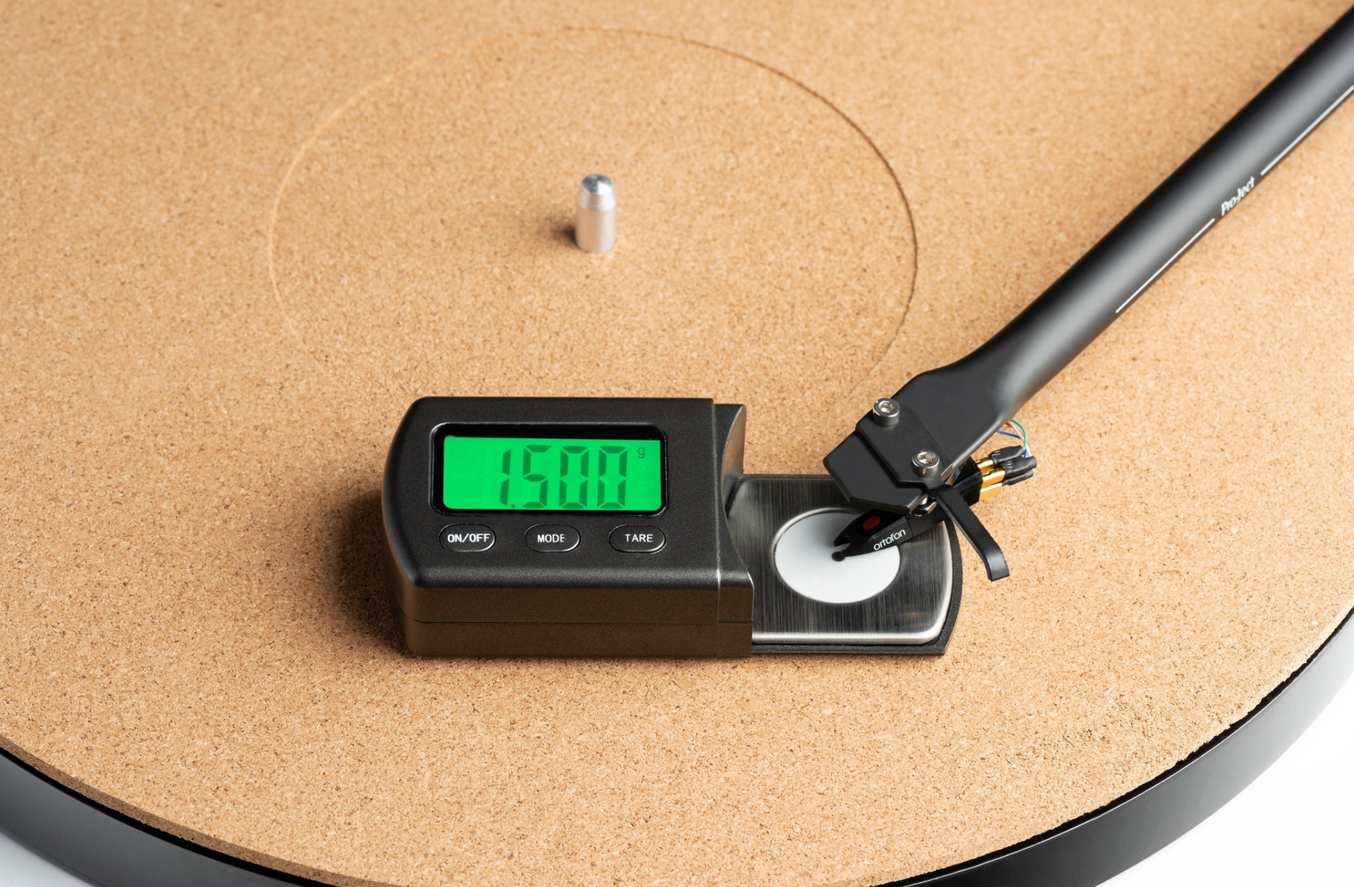 ProJect Measure It E Precision Digital Scale.  Image of unit on turntable