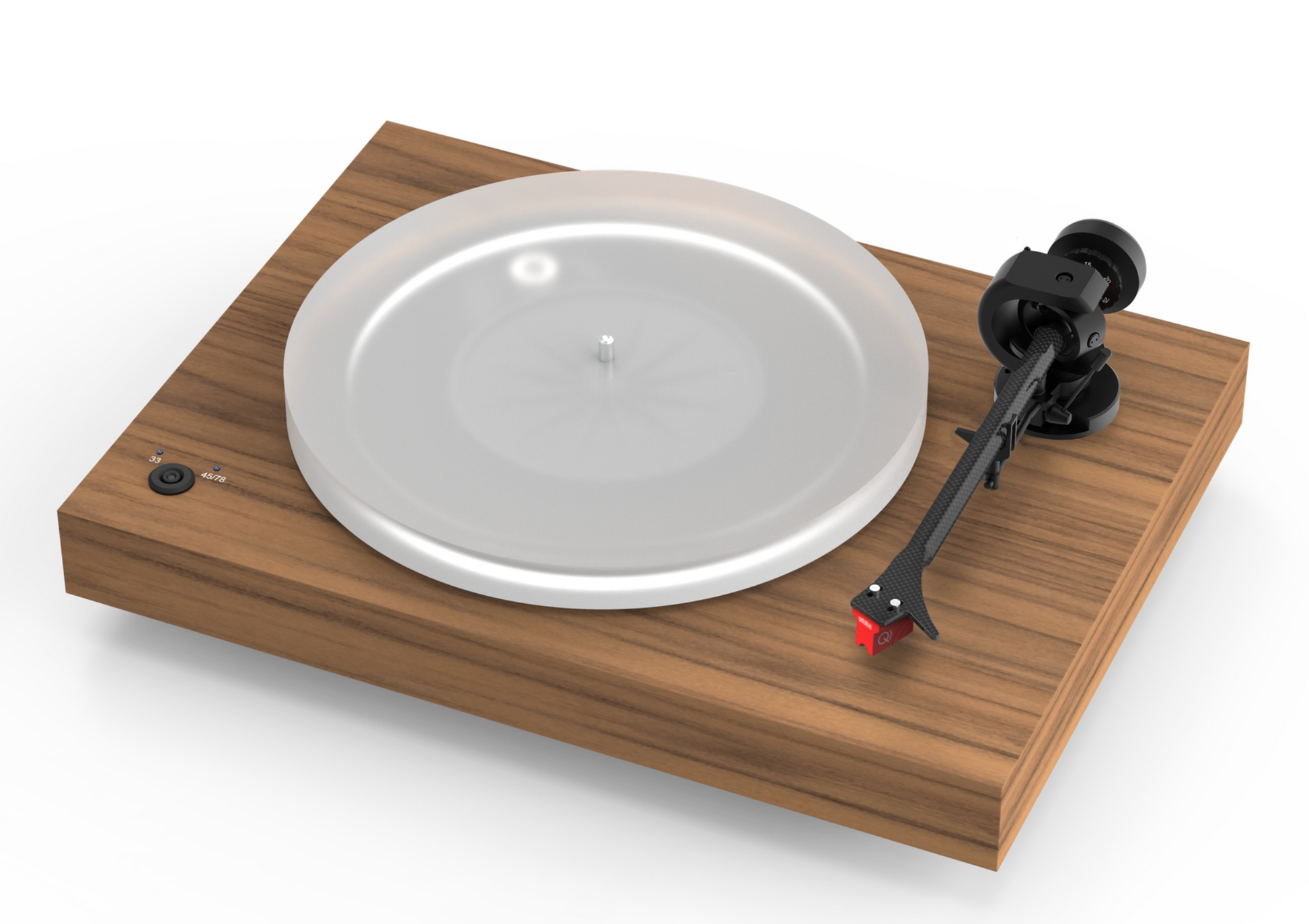 ProJect X2 B Turntable with Ortofon Quintet Red MC Cartridge in walnut