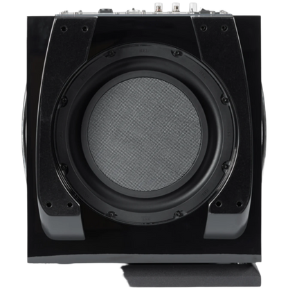 REL S/812 Subwoofer in High Gloss Black, underneath