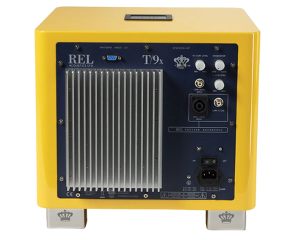 REL T/9x Subwoofer Limited Edition Le Mon Yellow, back