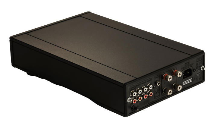 Rega Brio  Mk7 Integrated Amplifier, back angled