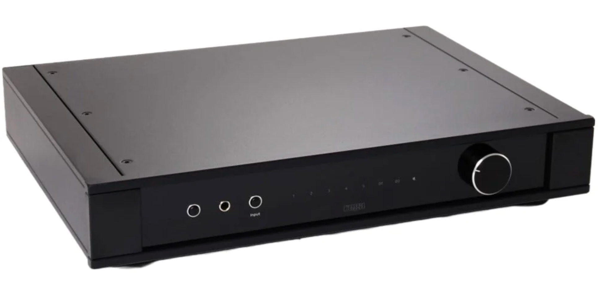 Rega Elex R MK4 Integrated Amplifier. Angled image