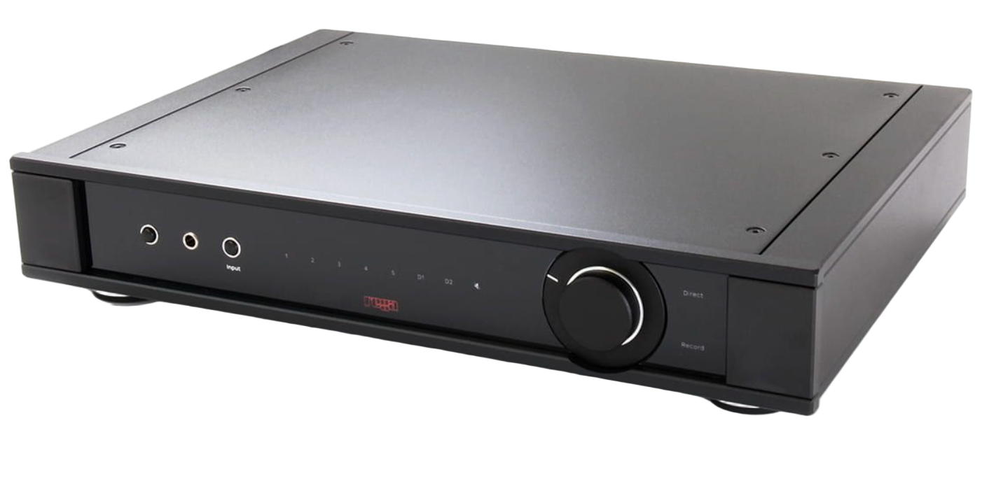 Rega Elicit MK5 Integrated Amplifier, angled to the left