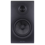 Rotel Amora 5 Bookshelf Speakers.  Front of individual speaker in Black shown, without grille