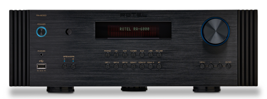 Rotel Diamond Series RA-6000 Integrated Amplifier.  Black front