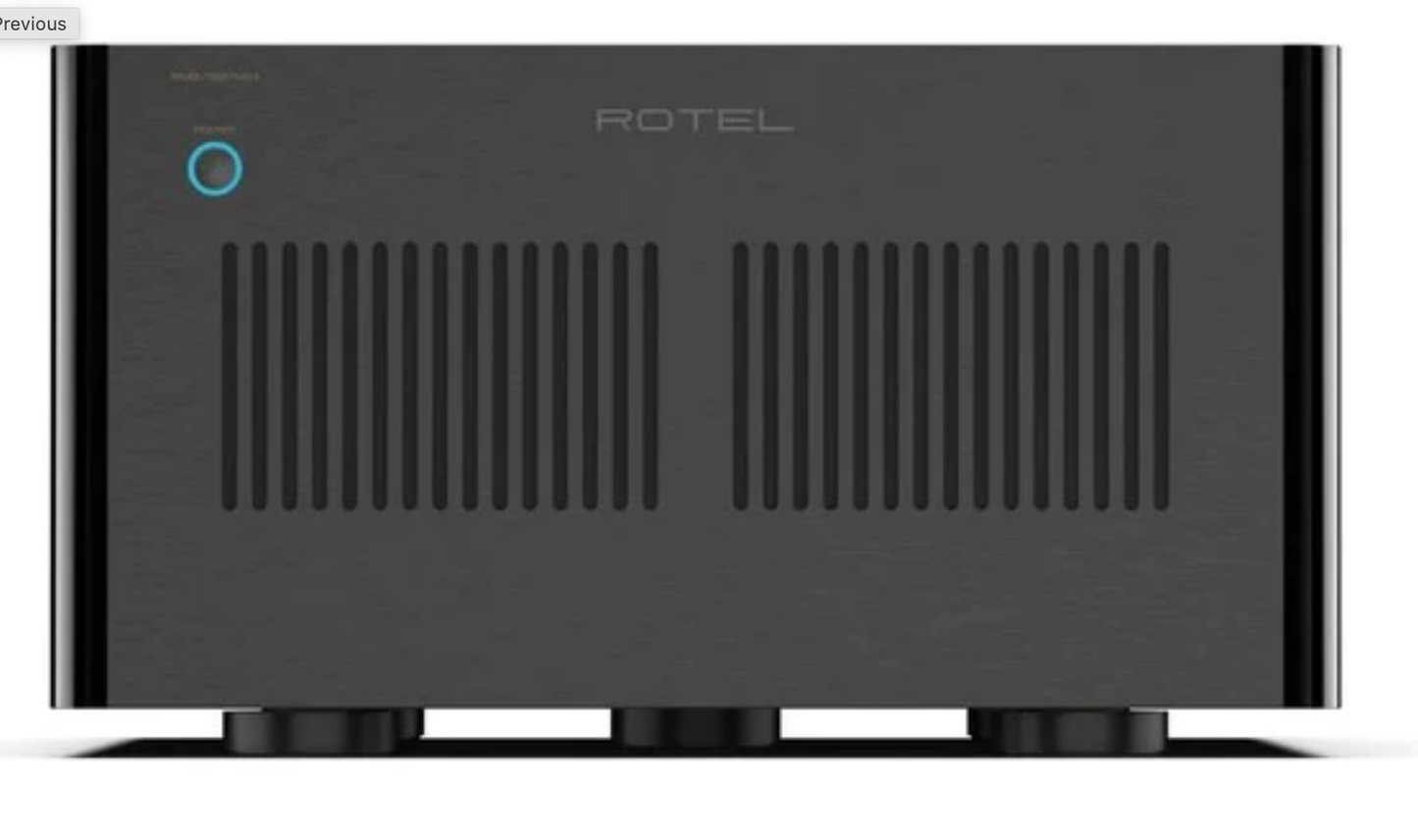 Rotel RMB-1587 MKII Multi-Channel Power Amplifier.  Black front image