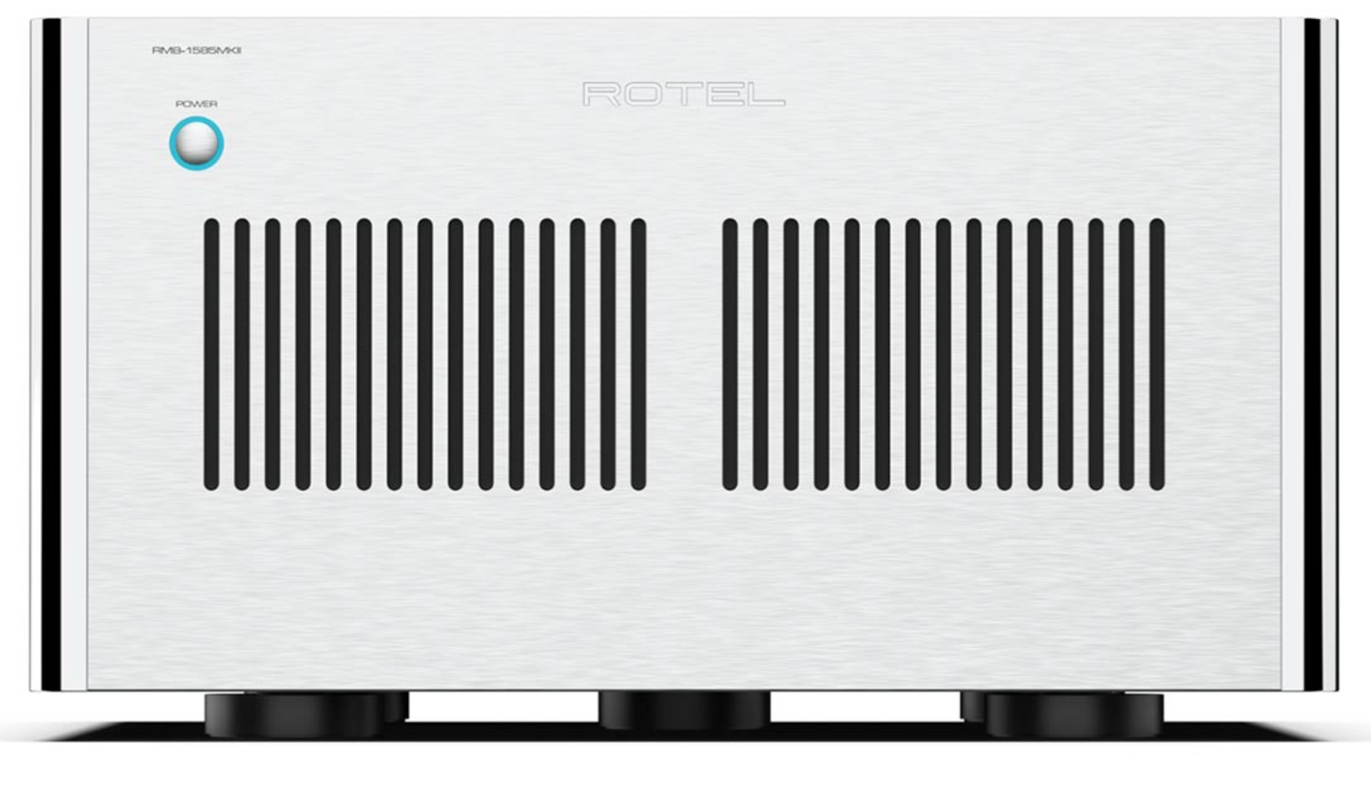 Rotel RMB-1587 MKII Multi-Channel Power Amplifier. Silver front image