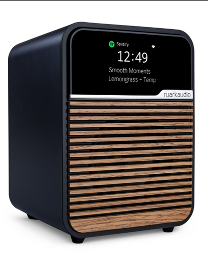 Ruark Audio R1S Smart Radio in Charcoal Angled image
