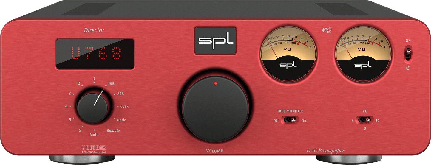 SPL Audio Director MK2 Preamplifier DAC in red