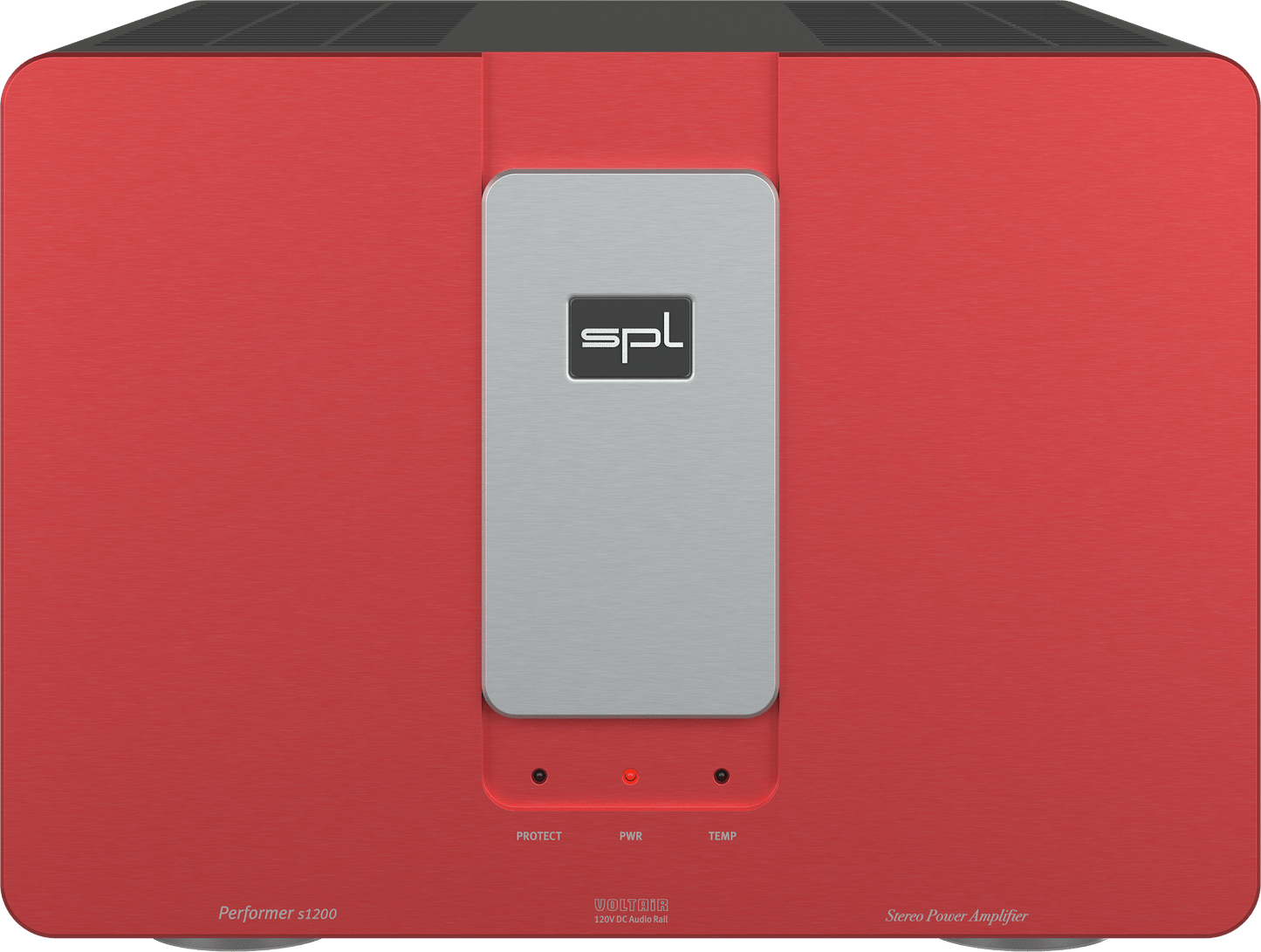 SPL Audio Performer s1200 Stereo Power Amplifier in red with silver insert