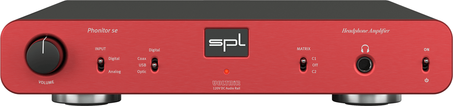SPL Audio Phonitor se Headphone Amplifier with optional DAC 768xs in red