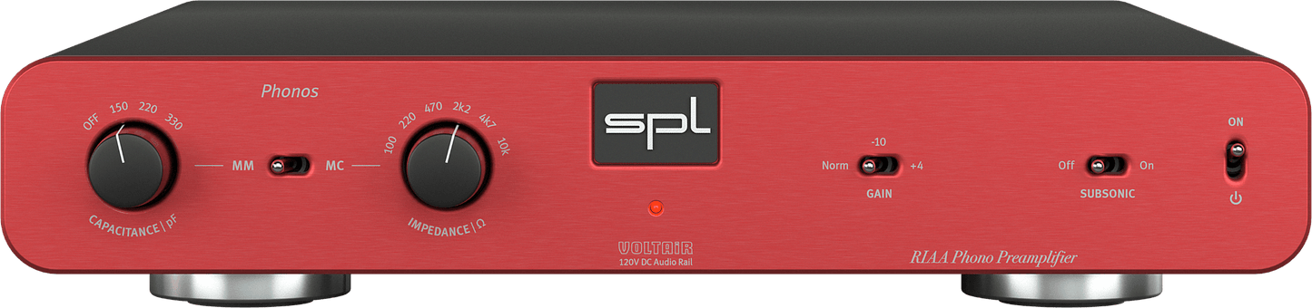 SPL Audio Phonos Phono Preamplifier in red
