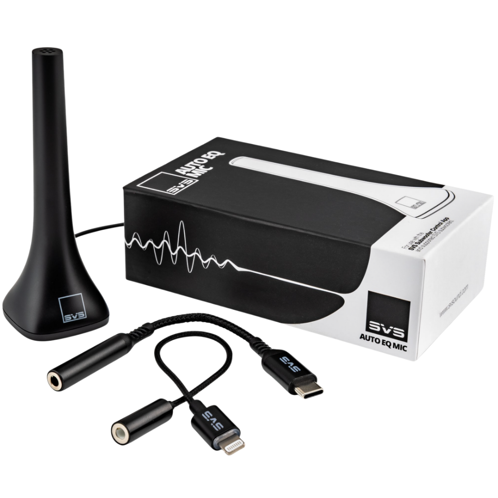 SVS Auto EQ Microphone with inclusions and packaging