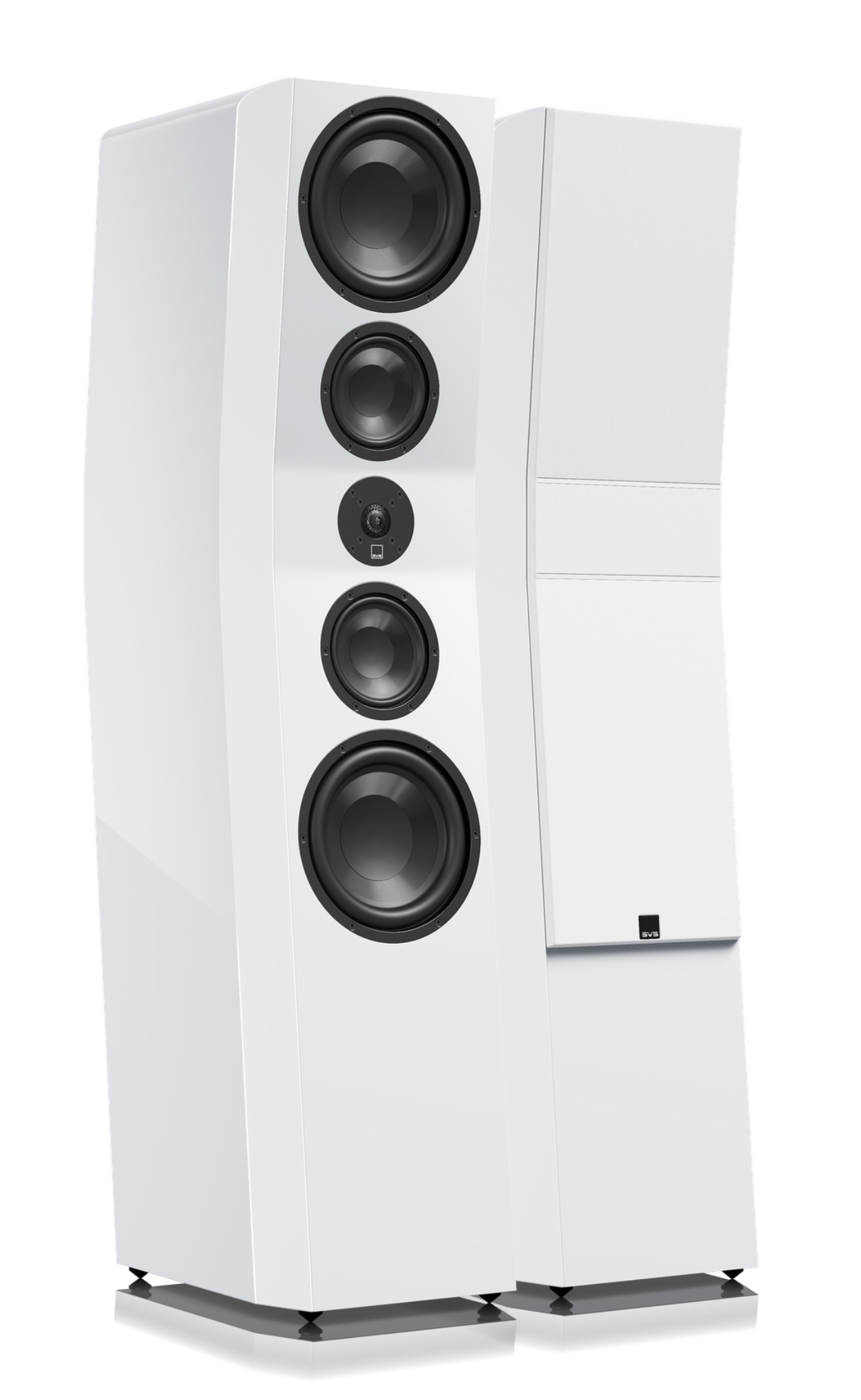 SVS Ultra Evolution Pinnacle Floorstanding Speakers, in Piano White Gloss, pair