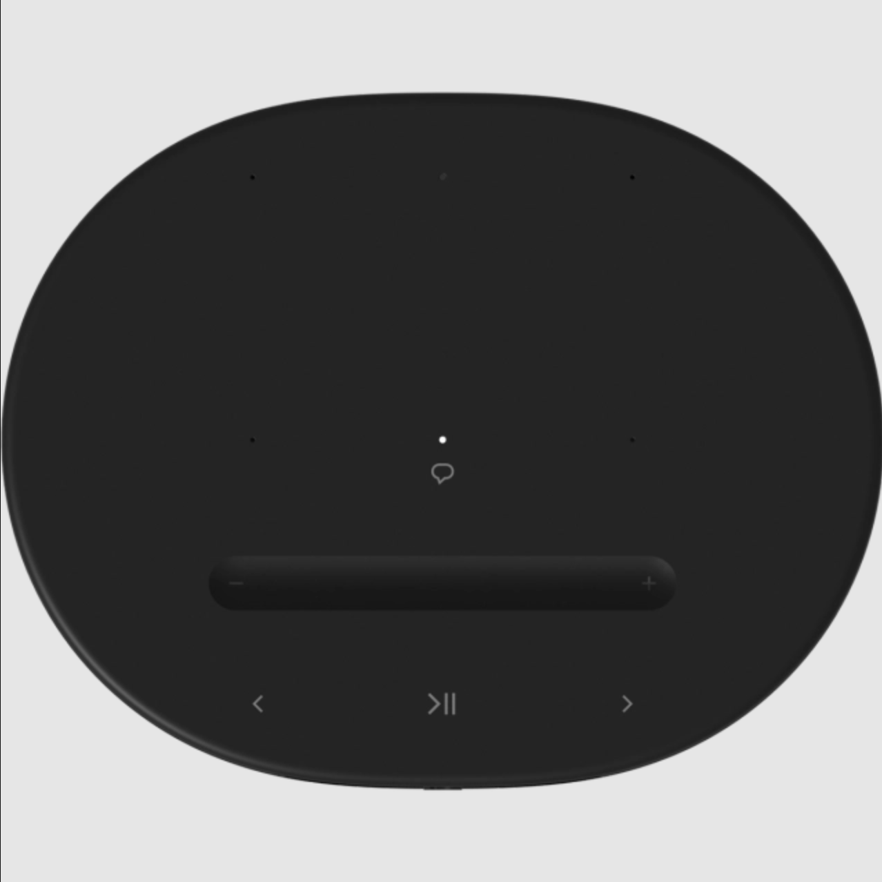 Sonos Move 2 Portable Smart Speaker in Black, top of speaker