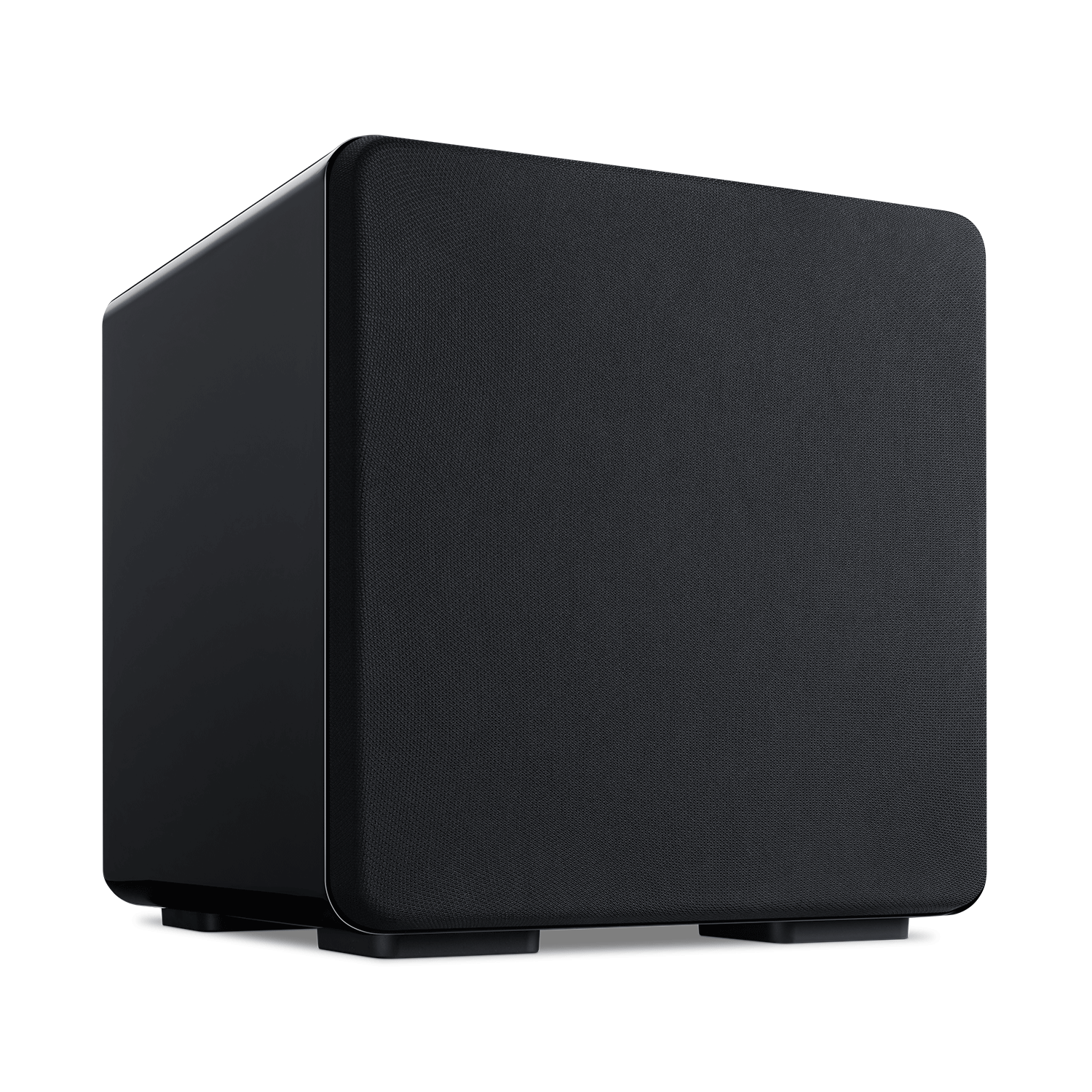 Speakercraft HRSi-10 Powered Subwoofer, with grille; angled view