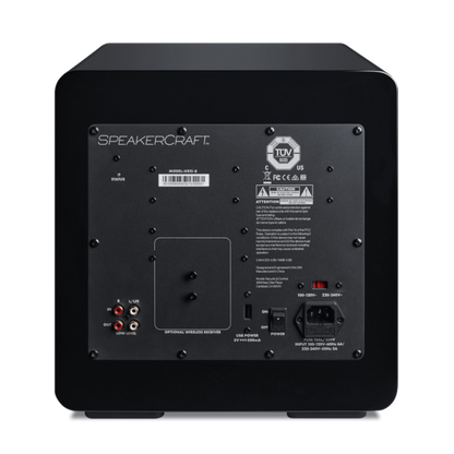 Speakercraft HRSi-8 Powered Subwoofer, rear of unit