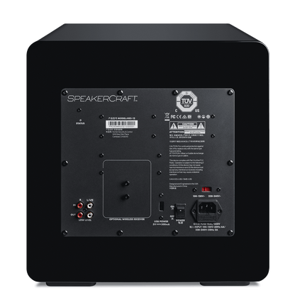 Speakercraft HTQi-12 Powered Subwoofer rear of unit