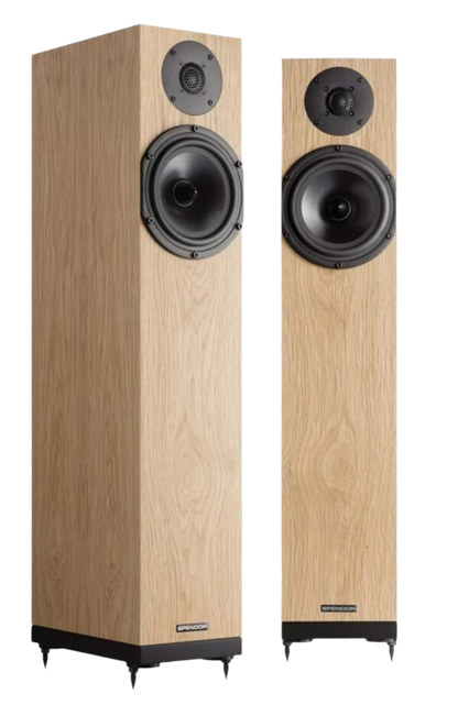 Spendor A4 Floorstanding Speakers, Pair in Natural Oak