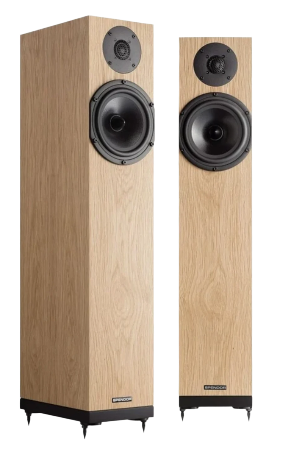 Spendor A4 Floorstanding Speakers, Pair in Natural Oak