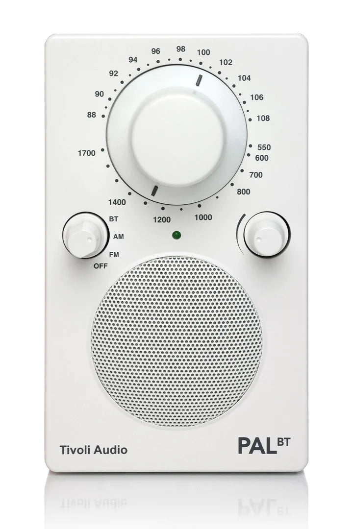 The Tivoli Audio PAL BT delivers outstanding sound on the go. Image of White