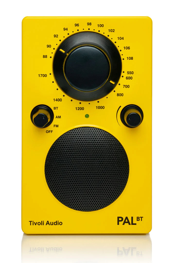 The Tivoli Audio PAL BT delivers outstanding sound on the go. Image of Yellow