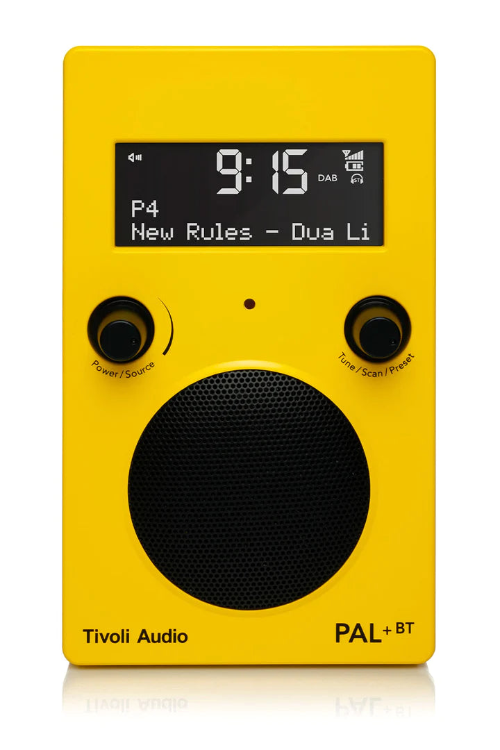 The Tivoli Audio PAL+ BT delivers outstanding sound on the go. Yellow Image 