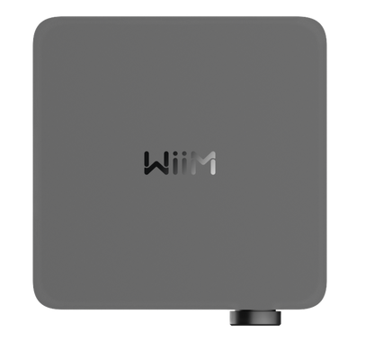 WiiM Amp Ultra Wireless Audio Streaming Amplifier in Space Grey, top
