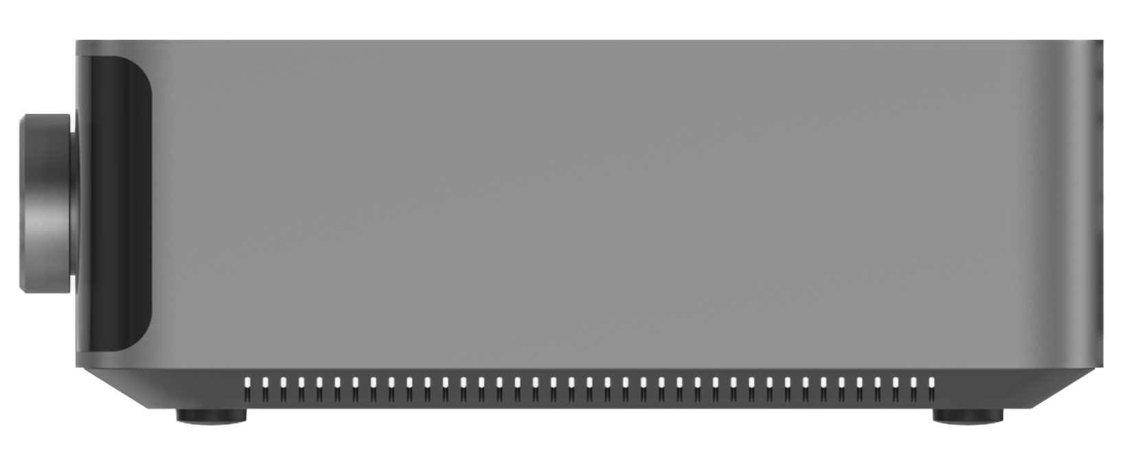 WiiM Amp Ultra Wireless Audio Streaming Amplifier in Space Grey, profile