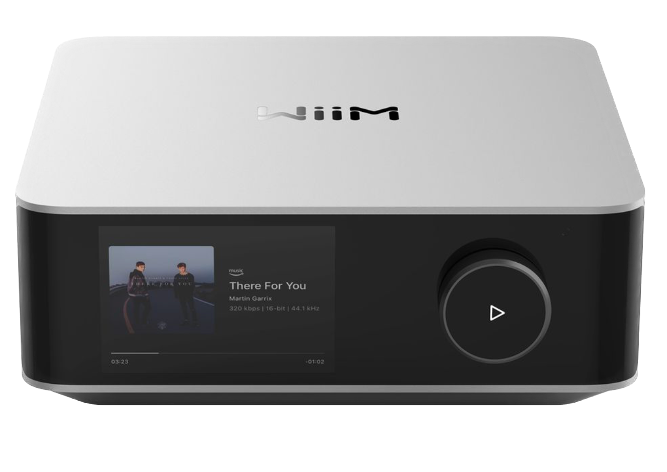 WiiM Amp Ultra Wireless Audio Streaming Amplifier in Silver