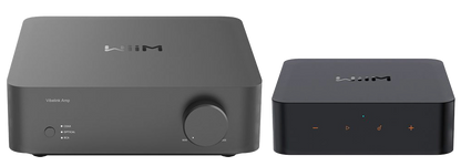 WiiM Vibelink Amp Power Amplifier with PRO Audio Streamer, side by side