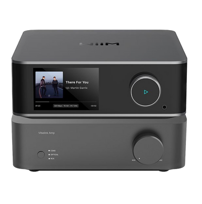 WiiM Vibelink Power Amplifier with Ultra Audio Streamer, stacked