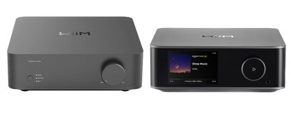 WiiM Vibelink Power Amplifier with Ultra Audio Streamer, side by side