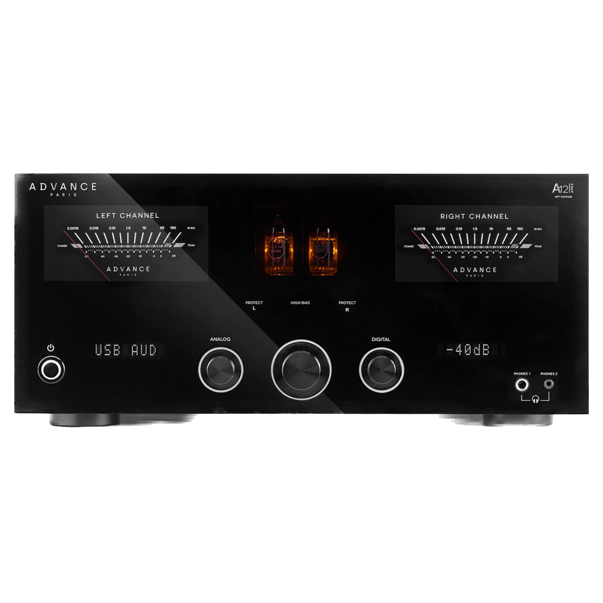 Advance Paris Apex A12 Integrated Amplifier, front