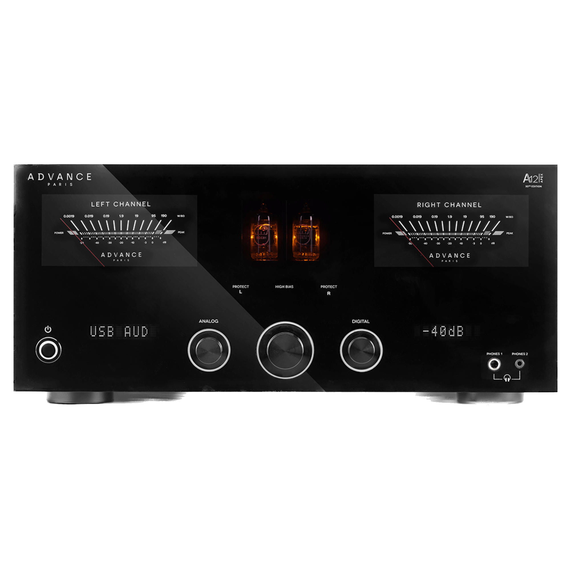 Advance Paris Apex A12 Integrated Amplifier, front