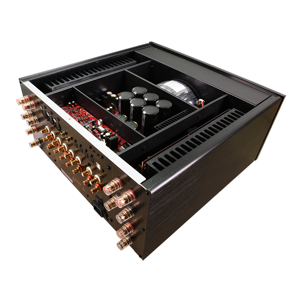 The Advance Paris X-i1100 Integrated Stereo Amplifier is a pinnacle of audio engineering, meticulously designed for a pristine musical listening experience. Internal Image