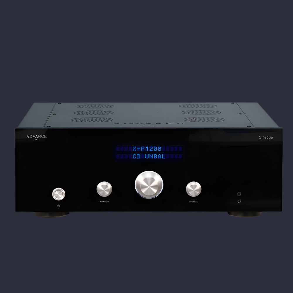 The Advance Paris X-P1200 Preamplifier is a testament to the unwavering commitment to delivering uncompromised audio quality and precision. Front Image
