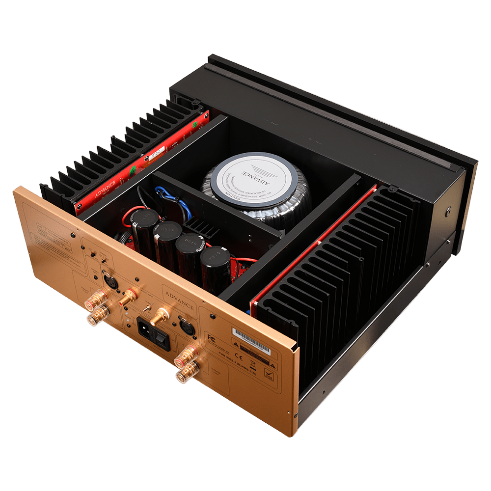 The Advance Paris XA160 EVO  is a Stereo Power Amplifier. Internal Image