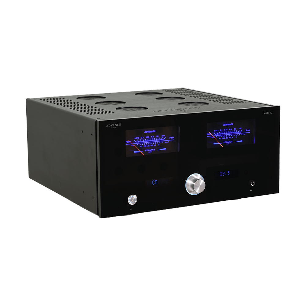The Advance Paris X-i1100 Integrated Stereo Amplifier is a pinnacle of audio engineering, meticulously designed for a pristine musical listening experience. Side Image