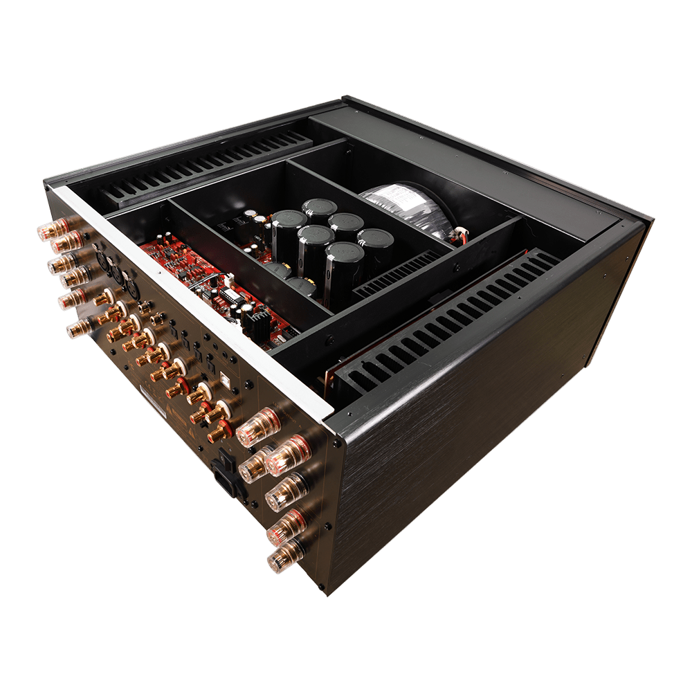 The Advance Paris X-i1100 Integrated Stereo Amplifier is a pinnacle of audio engineering, meticulously designed for a pristine musical listening experience. Internal Image