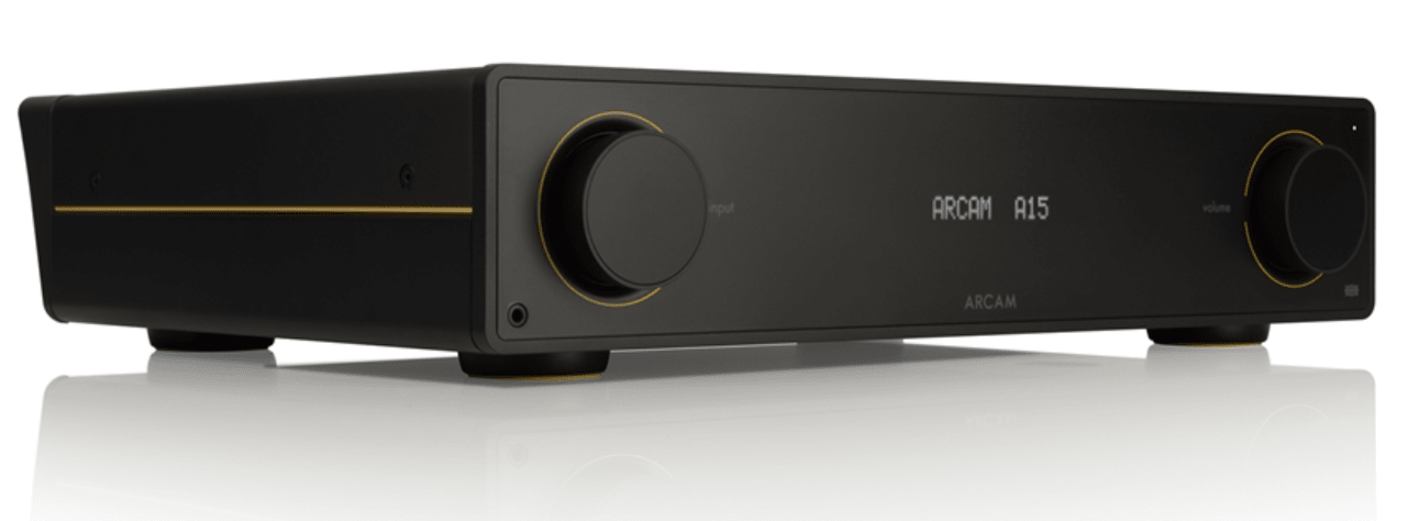 Arcam A15 Integrated Amplifier, angled image